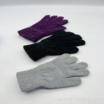 winter warm knitted gloves for adult